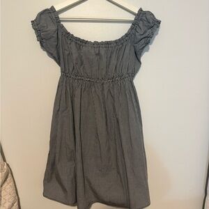 Petersyn Black and White Gingham mini Dress